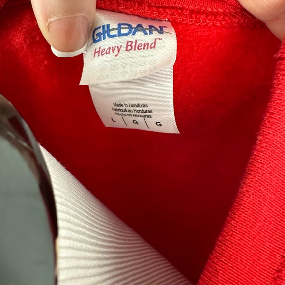 Vintage Retro 90s Don't Hate on My Christmas Music Oversized Sweatshirt Large - Picture 5 of 6